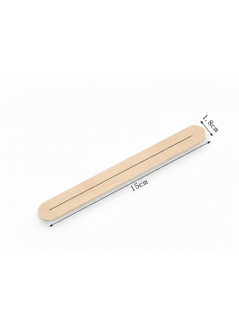 Spaceshoop Premium Natural Wooden Craft Sticks 50 PCS Smooth Finished Popsicle Sticks for DIY Arts and Crafts School Projects and Home Decor Multi Purpose Birch Wood - Image 2